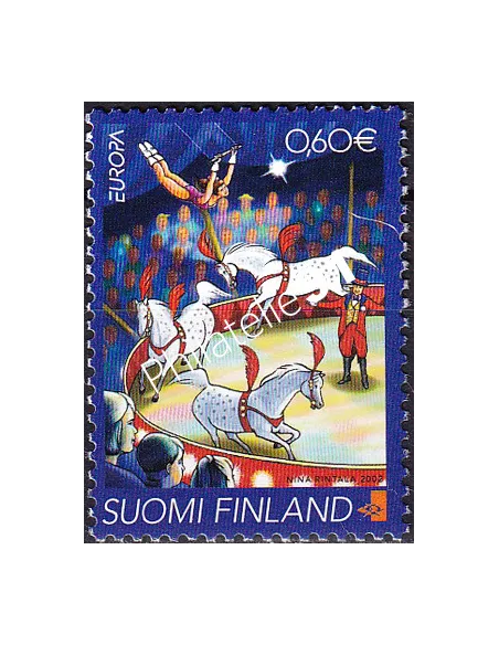 Timbre de Finlande n° 1589, Le cirque, collection timbres Europa