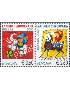 Grèce, n° 2094 à 2095, en paire, collection timbres Europe