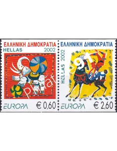 Grèce, n° 2096 à 2097, en paire de carnet, collection timbres Europe