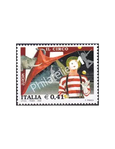 Timbre d'Italie n° 2575, Le cirque, collection timbres Europe