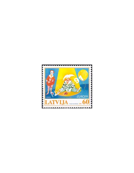 Lettonie, n° 538, collection timbres Europe