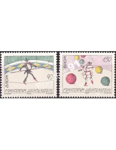 Liechtenstein, n° 1224 à 1225, collection timbres Europe