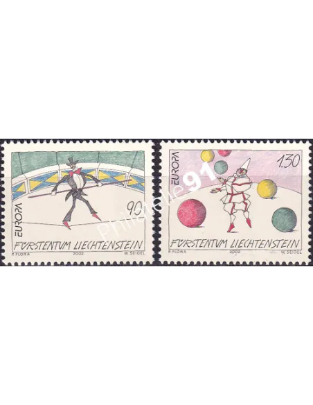 Liechtenstein, n° 1224 à 1225, collection timbres Europe