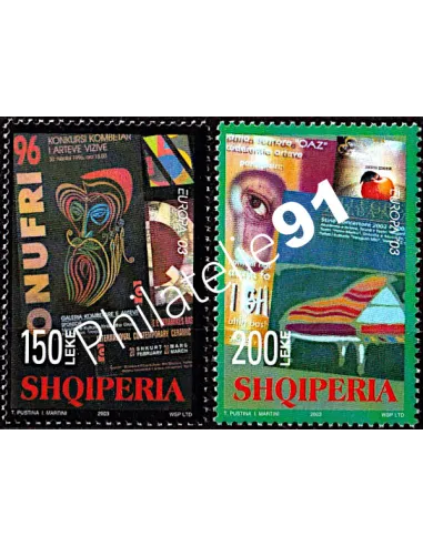 Albanie, n° 2656 et 2657, EUROPA 2003, collection timbre Europe