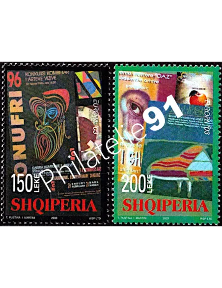 Albanie, n° 2656 et 2657, EUROPA 2003, collection timbre Europe