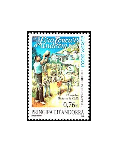Timbre d'Andorre Espagnol n° 291, EUROPA 2003, collection timbre Europe