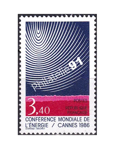 Timbre n° 2445 - Conférence mondiale de l'énergie, à Cannes