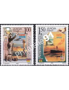 Timbres de Rép. Serbe de Bosnie n° 253 à 254, timbres Europe