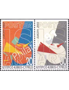 Chypre, n° 1021a à 1022a, Paire, ND en haut, collection timbres Europe