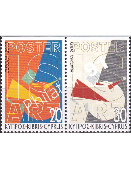 Chypre, n° 1021a à 1022a, Paire, ND en haut, collection timbres Europe