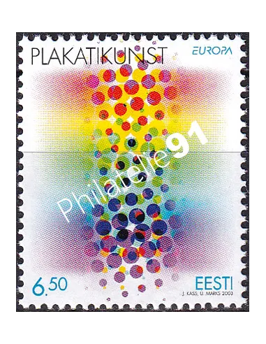 Estonie, n° 441, collection timbres Europe