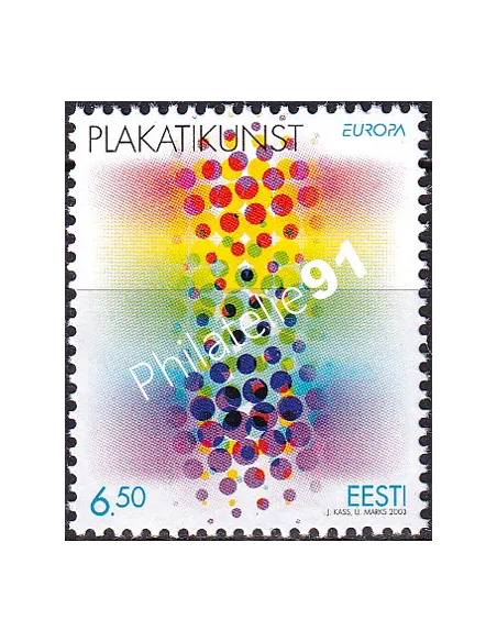 Estonie, n° 441, collection timbres Europe