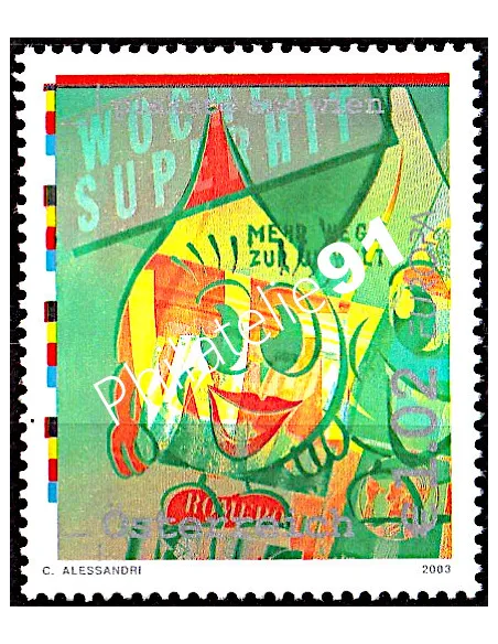 Timbre d'Autriche n° 2245, EUROPA 2003, collection timbre Europe