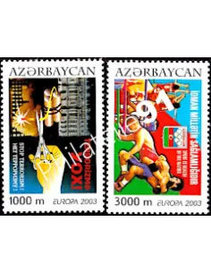 Timbre d'Azerbaïdjan n° 460-461, EUROPA 2003, collection timbre Europe