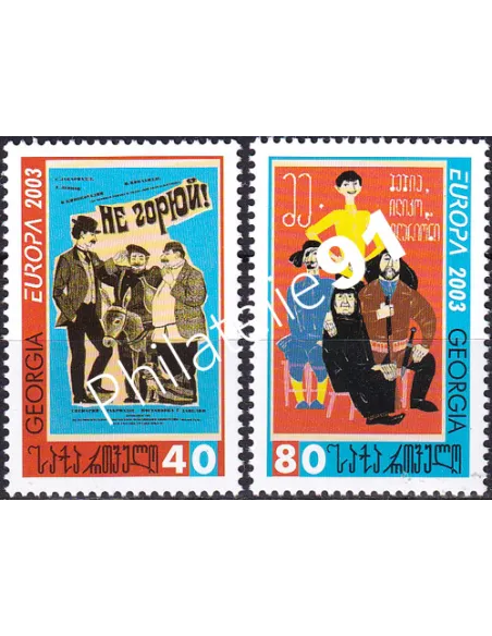 Géorgie, n° 328 à 329, collection timbres Europe