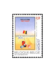 Timbre de Belgique n° 3172, EUROPA 2003, collection timbre Europe