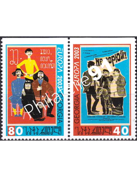 Géorgie, n° 328a à 329a, Paire de carnet, collection timbres Europe