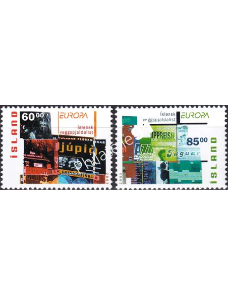 Islande, n° 966 à 967, timbres d'Europe