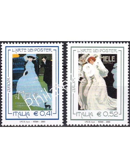 Timbre d'Italie n° 2641 à 2642, collection timbres Europe
