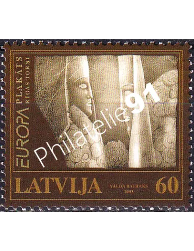 Lettonie, n° 561, collection timbres Europe