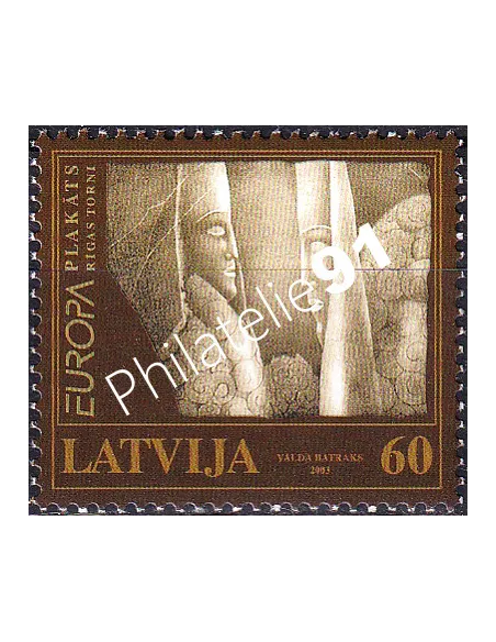 Lettonie, n° 561, collection timbres Europe
