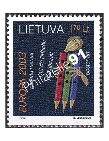 Lituanie, n° 714, collection timbres Europe