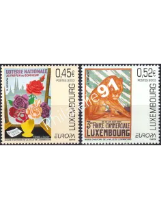 Luxembourg, n° 1557 à 1558, collection timbres Europe