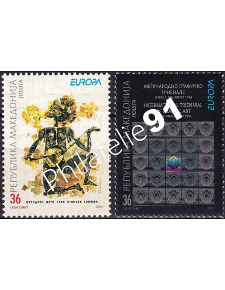 MACÉDOINE, n° 271 à 272, collection timbres Europe