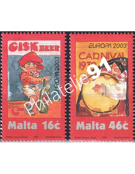 MALTE, n° 1243 à 1244, collection timbres Europe