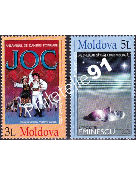 Moldavie, n° 400 à 401, collection timbres Europe