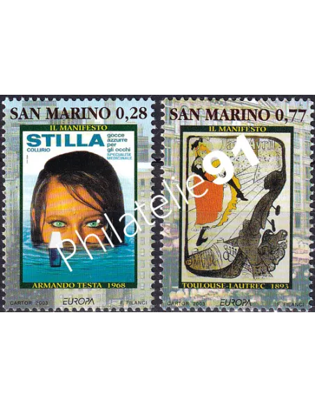 ST-MARIN, n° 1878 à 1879, collection timbres Europe