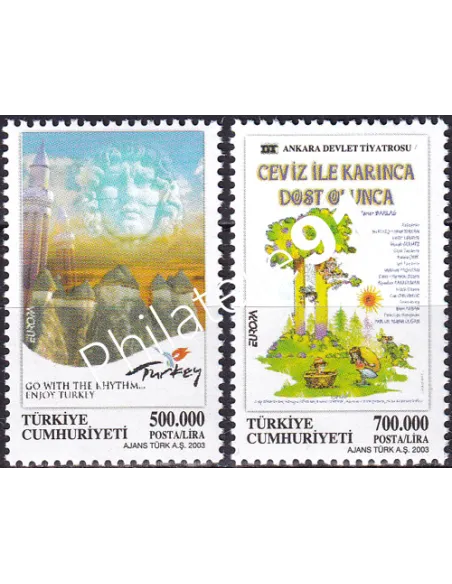 Turquie, n° 3062 à 3063, collection timbre Europe