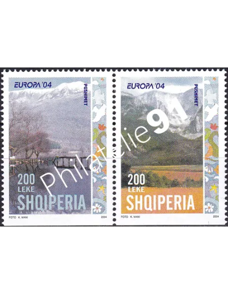 Albanie, n° 2703a à 2704a, Paire, ND en bas, collection timbres Europe