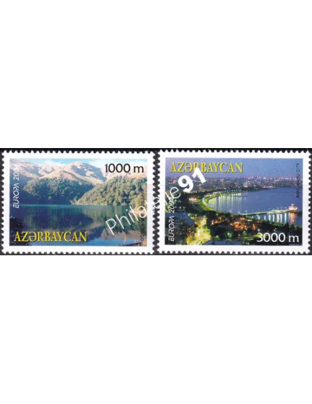 Azerbaïdjan, n° 489 à 490, collection timbres Europe