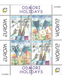 Herceg-Bosna (Rép. Croate), n° 105 à 106, en feuille, timbres Europe