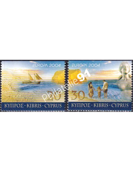 Chypre, n° 1043a à 1044a, ND en haut, collection timbres Europe