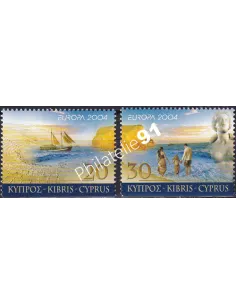 Chypre, n° 1043b à 1044b, ND en bas, collection timbres Europe