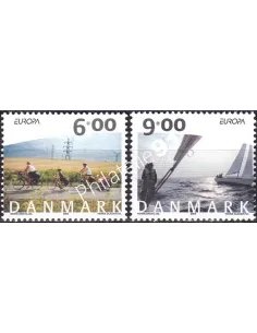 Danemark, n° 1378 à 1379, collection timbres Europe