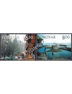 Féroé, n° 493 à 494, collection timbres Europe