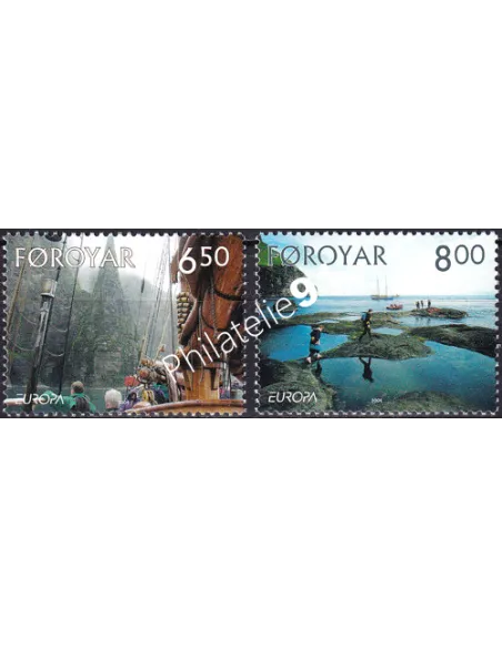 Féroé, n° 493 à 494, collection timbres Europe
