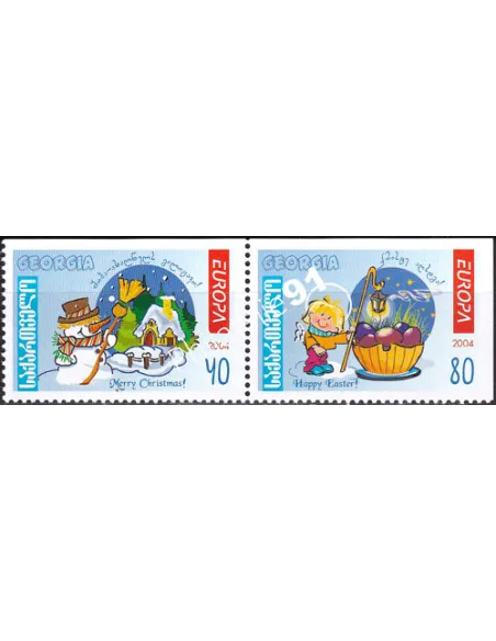 Géorgie, n° 357a à 358a, Paire de carnet, collection timbres Europe