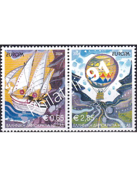 Grèce, n° 2203 à 2204, en paire, collection timbres Europe