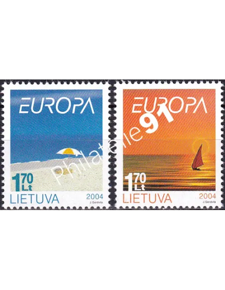Lituanie, n° 736 à 737, collection timbres Europe