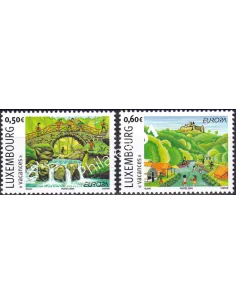 Luxembourg, n° 1590 à 1591, collection timbres Europe