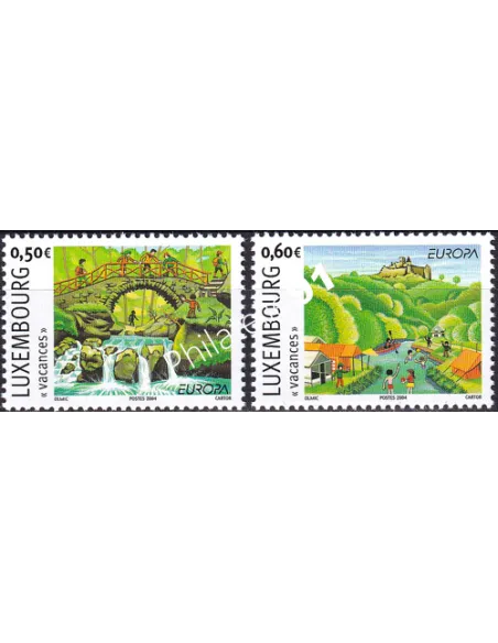 Luxembourg, n° 1590 à 1591, collection timbres Europe