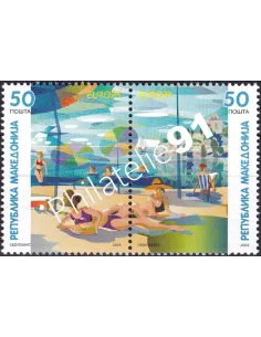 MACÉDOINE, n° 309 à 310, en Paire, collection timbres Europe
