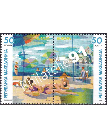 MACÉDOINE, n° 309 à 310, en Paire, collection timbres Europe