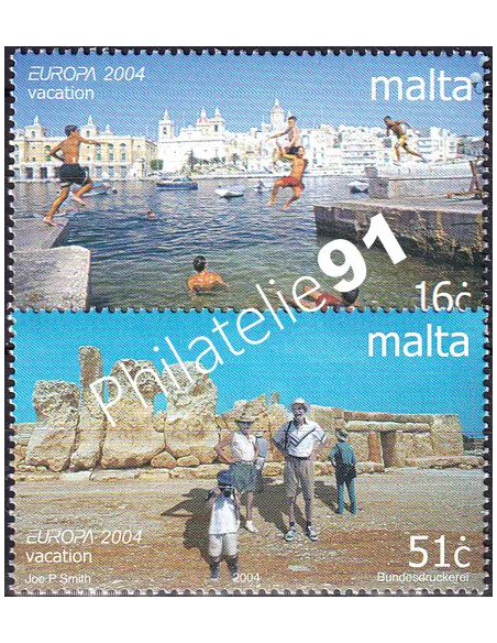 MALTE, n° 1291 à 1292, collection timbres Europe