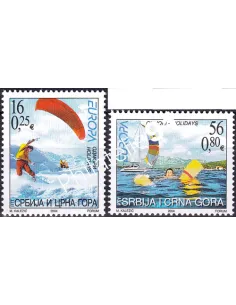 Serbie & Monténégro, n° 3033 à 3034, collection timbres Europe