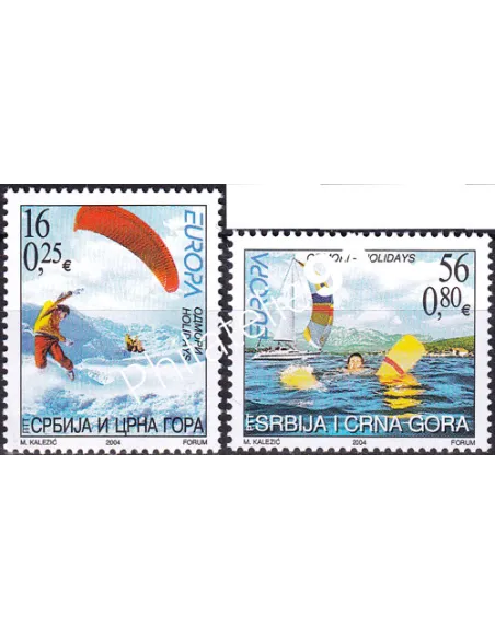 Serbie & Monténégro, n° 3033 à 3034, collection timbres Europe